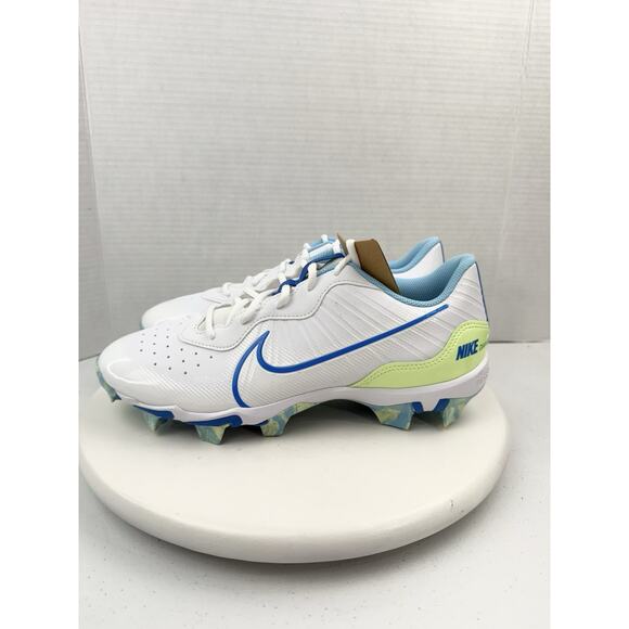 Nike Alpha Huarache 4 Keystone Baseball Cleats Blue White DJ6524-102 Mens 10.5 - Picture 1 of 11